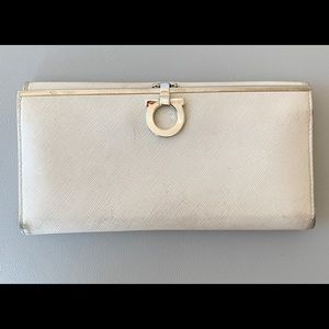 COPY - Salvatore Ferragamo White Leather Wallet